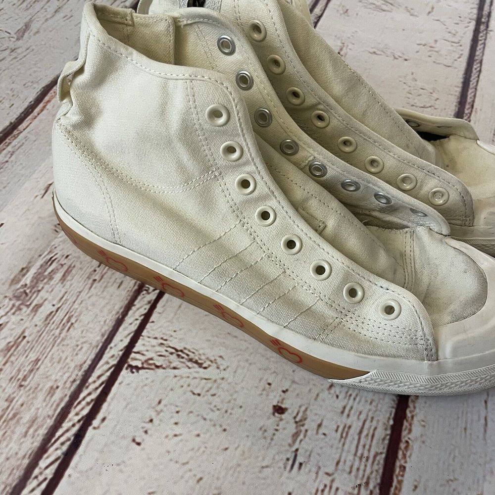 Adidas Nizza Hi Human Made Canvas Sneakers Off White FY5188 US Size 10 1/2 Men's